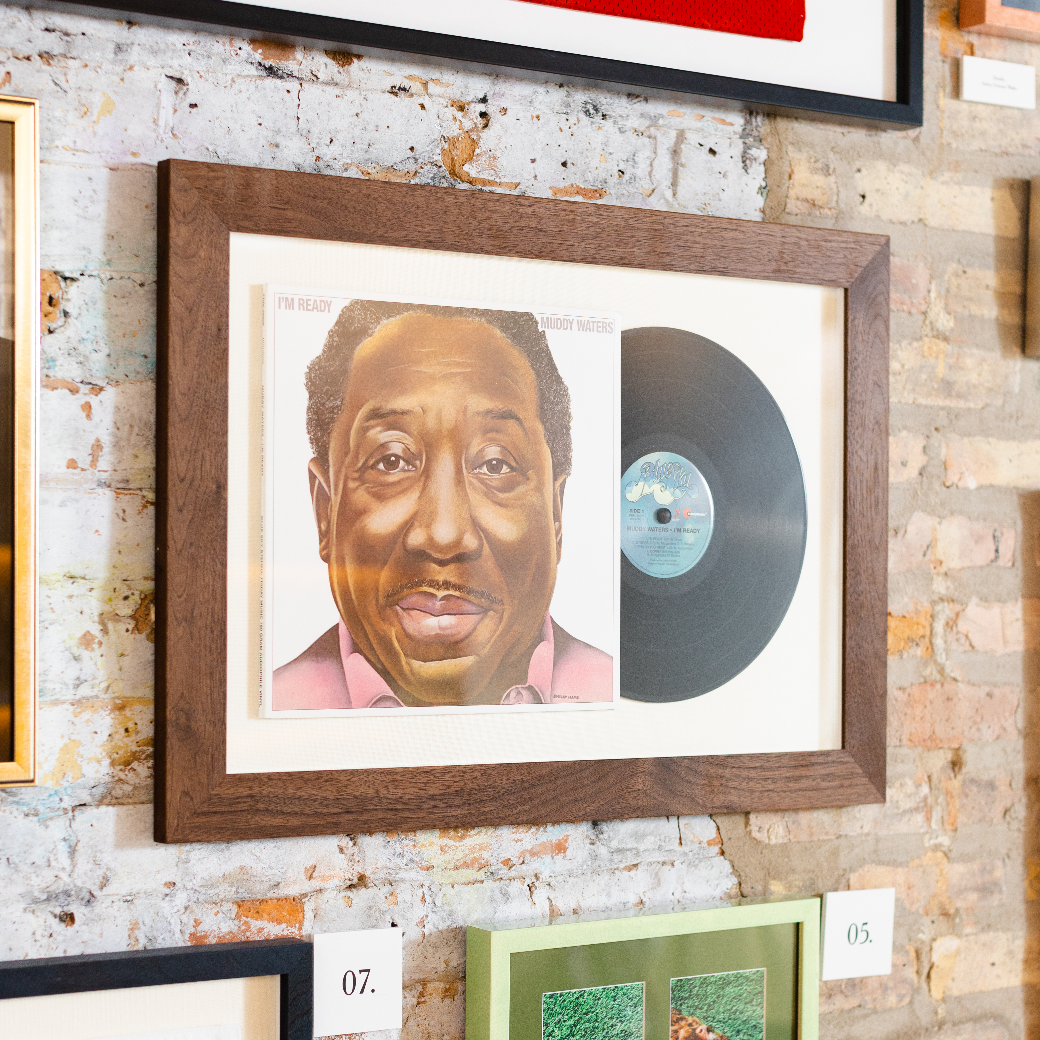 framed muddy waters album