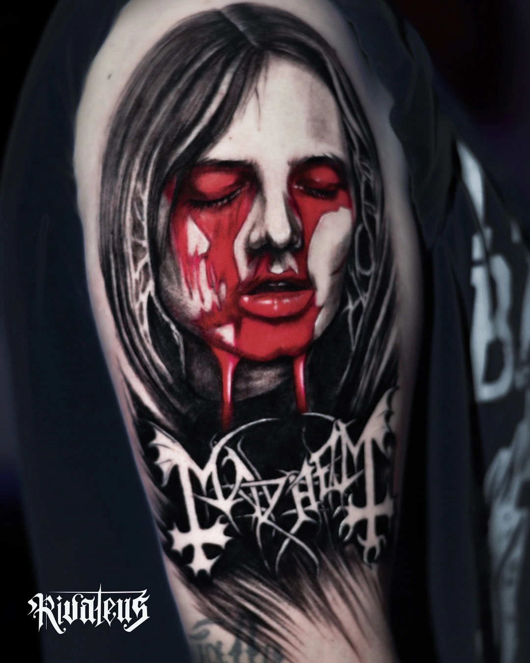 euronymus horror portrait tattoo by tugce soylu