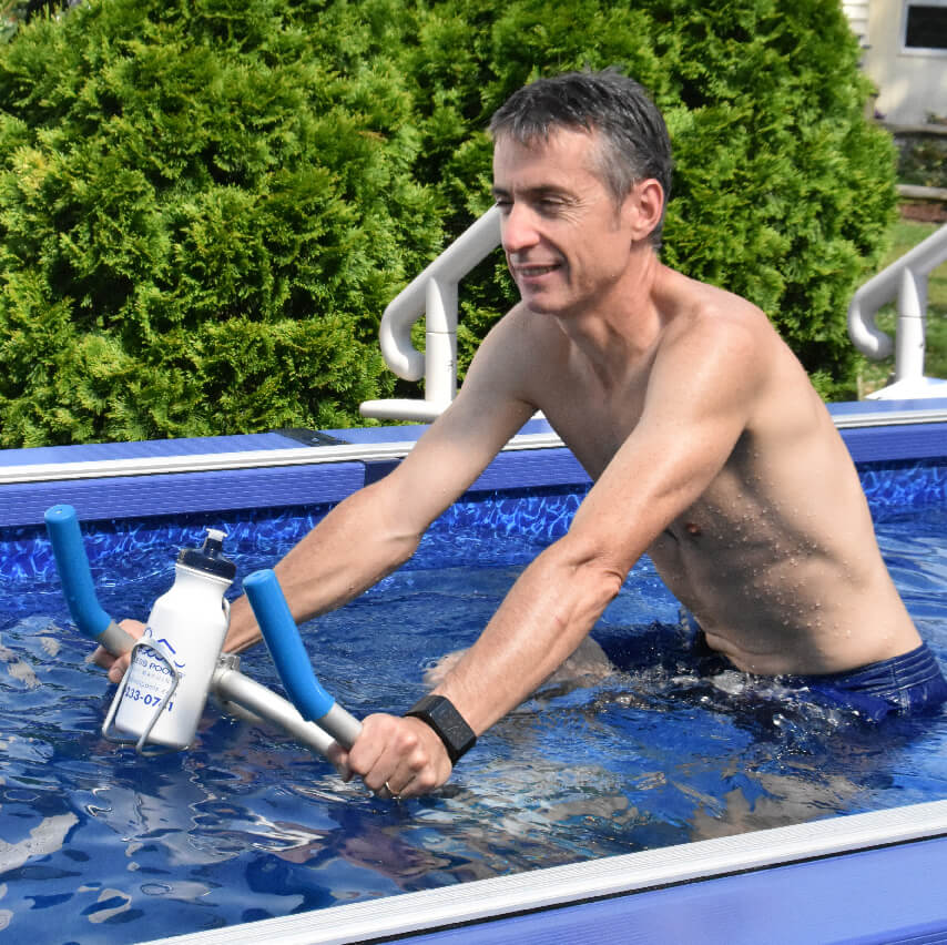 Water Bike in Pool Underwater Bike Pool Aquabike
