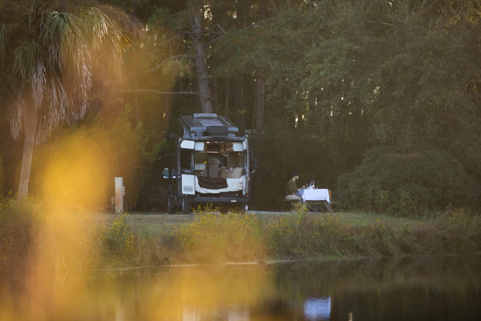 thor tellaro at a florida campground on the lake