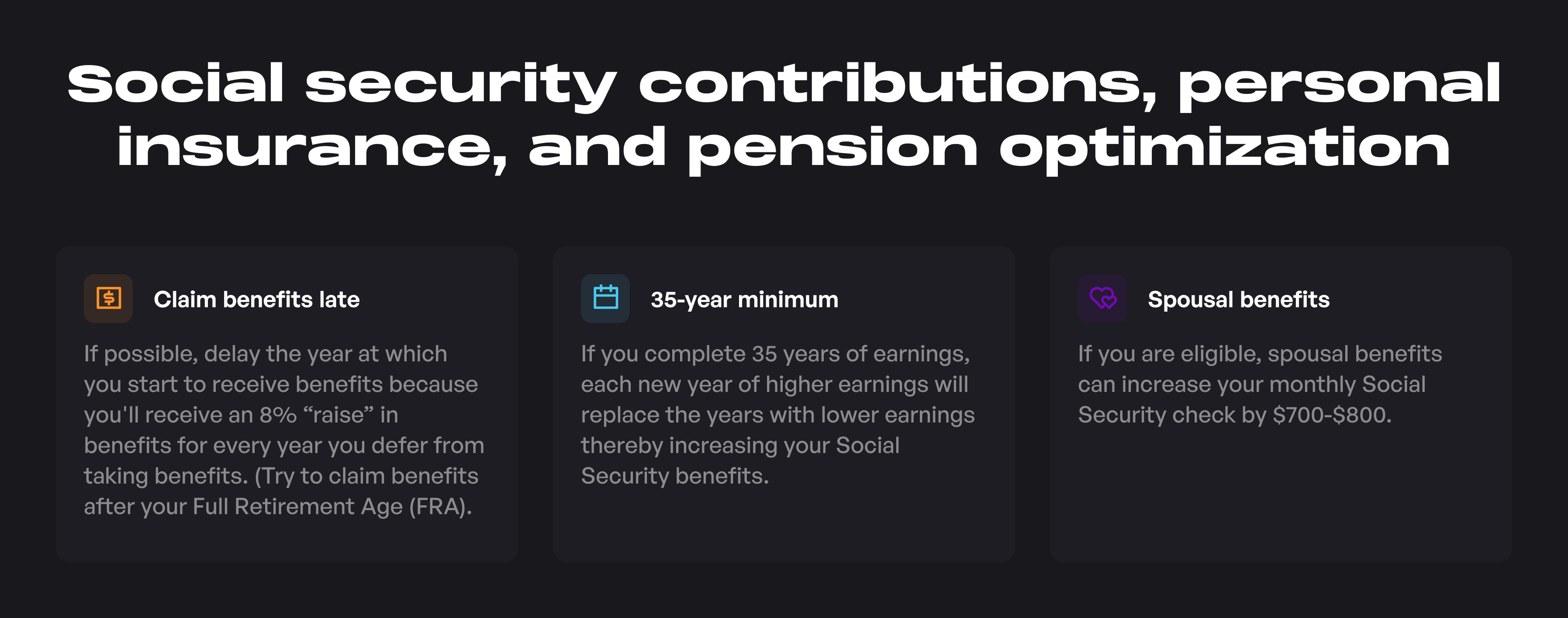 Social security contributions, person...