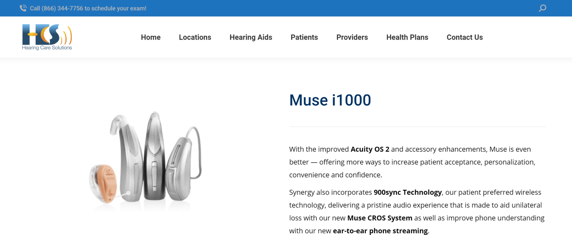 Hearing Care Solutions: Muse i100 product description