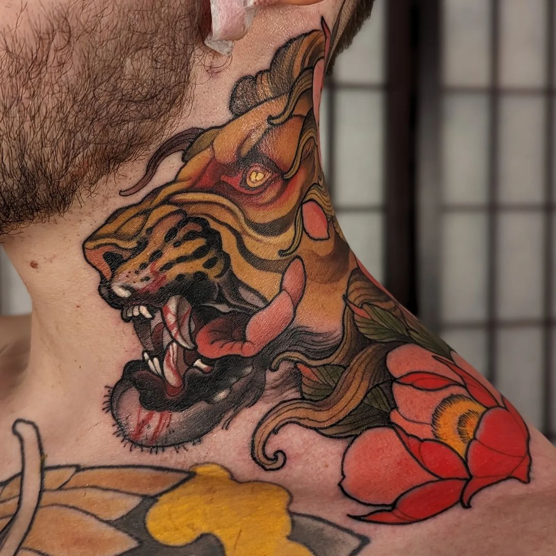 neotraditional tattoo by sneaky mitch