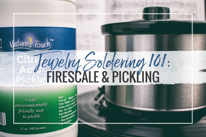 Firescale naturally occurs while soldering silver. Learn about the pickling process to remove firescale from your silver jewelry pieces.