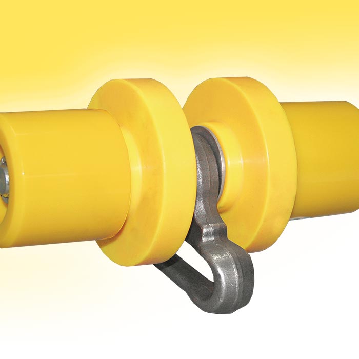 Roller Assembly, 4 Wheel with X458 Carrier Links for MacNeil MCN-1