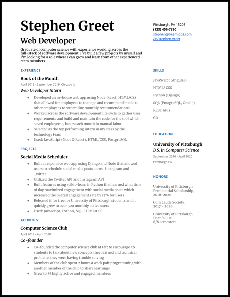 Computer Engineering Phd Resume