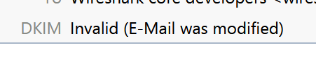 DKIM Invalid (E-Mail was modified)
