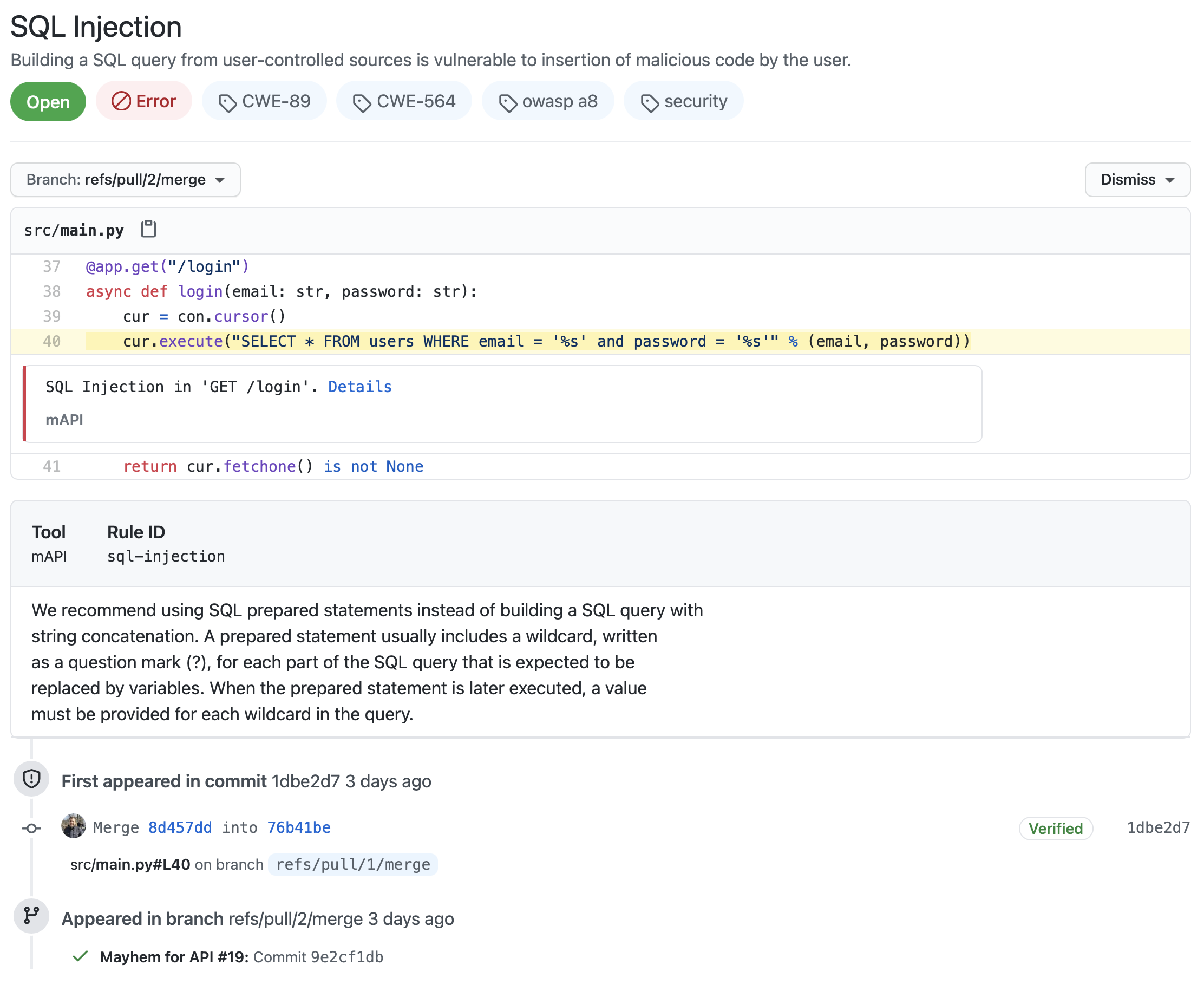 Mayhem for API ️ GitHub: Seamless DevSecOps for your REST APIs ...