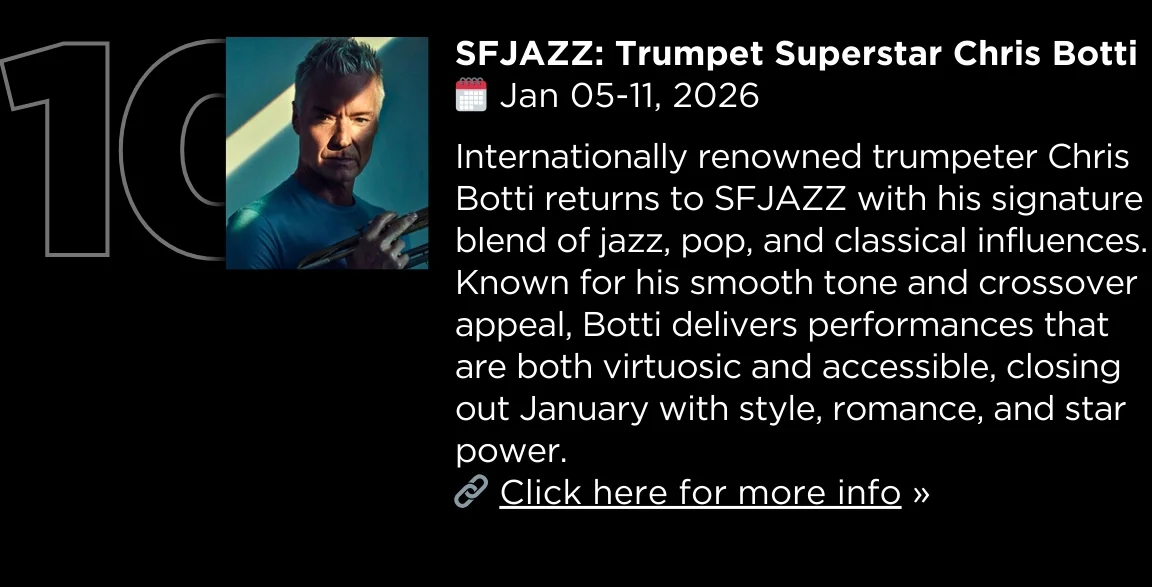 SFJazz: Trumpet Superstar Chris Botti