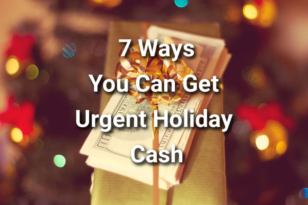 urgent holiday cash graphic