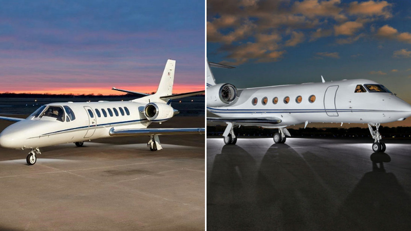 Light Jets and Heavy Jets Available for Your Private Flight