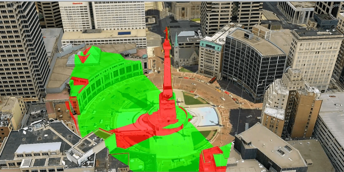 Viewshed analysis example