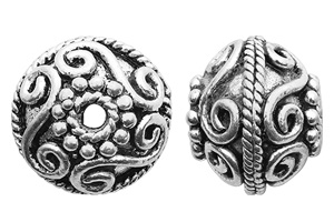 TK100300 - Sterling Silver Bali Style Bead Made in Turkey