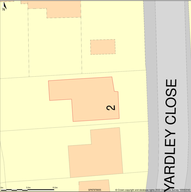 Site plan 1:200 scale sample