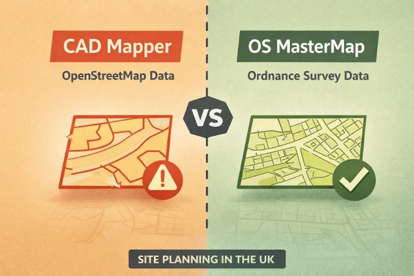 CAD mapper vs OS MasterMap