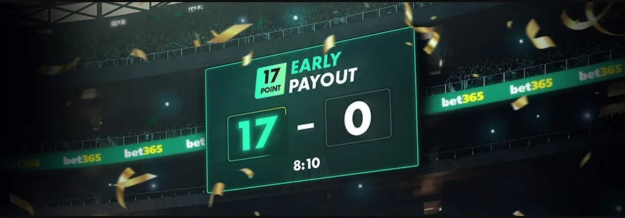 bet365 Early Payouts pay winning bets before a game officially ends