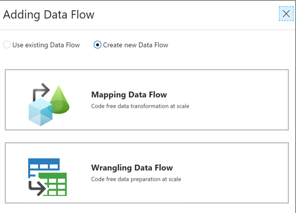 screenshot adding data flow