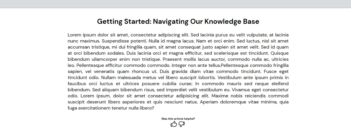 Rendered article page