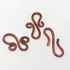 fancy copper s hook clasps for jewelry