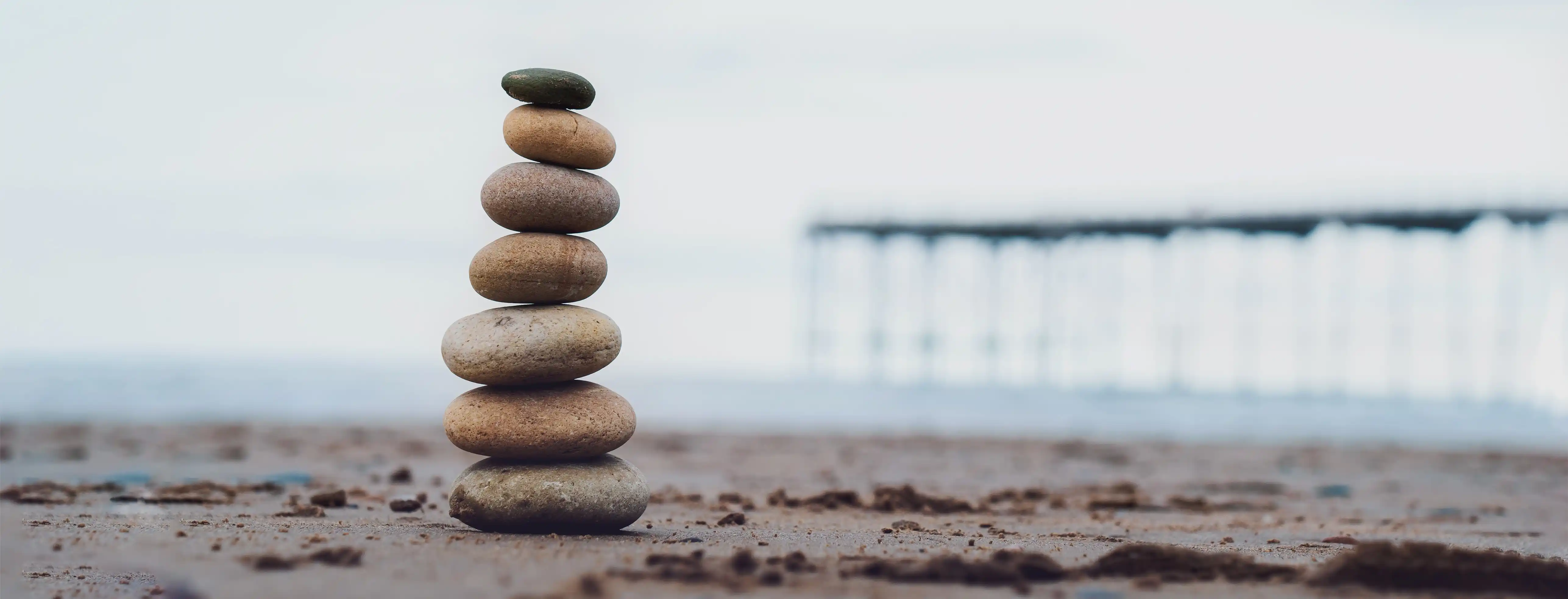 Balanced business model concept symbolizing stability and long-term success