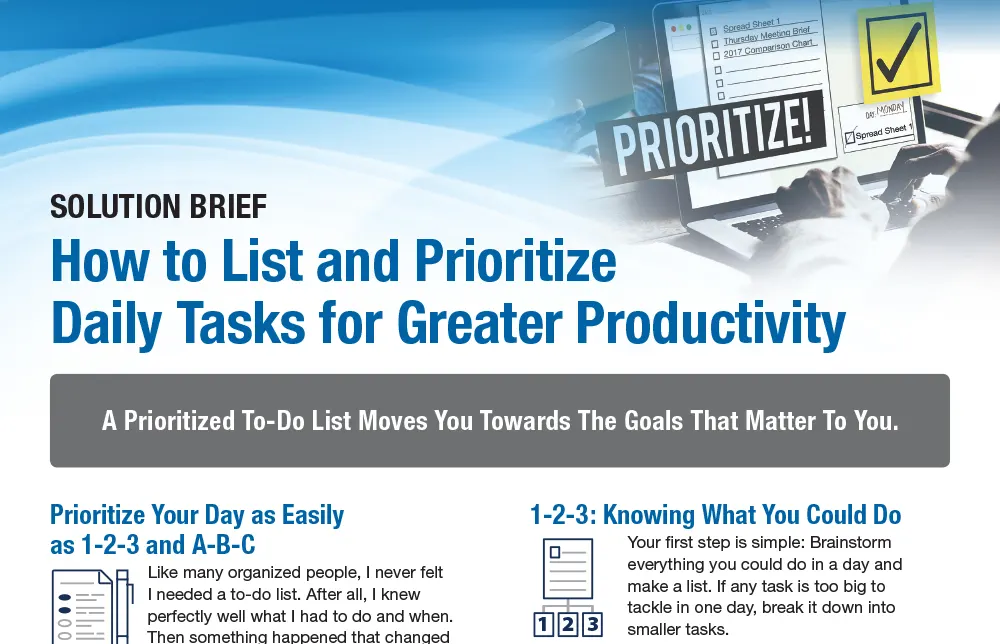 Prioritizing Daily Tasks for Greater Productivity
