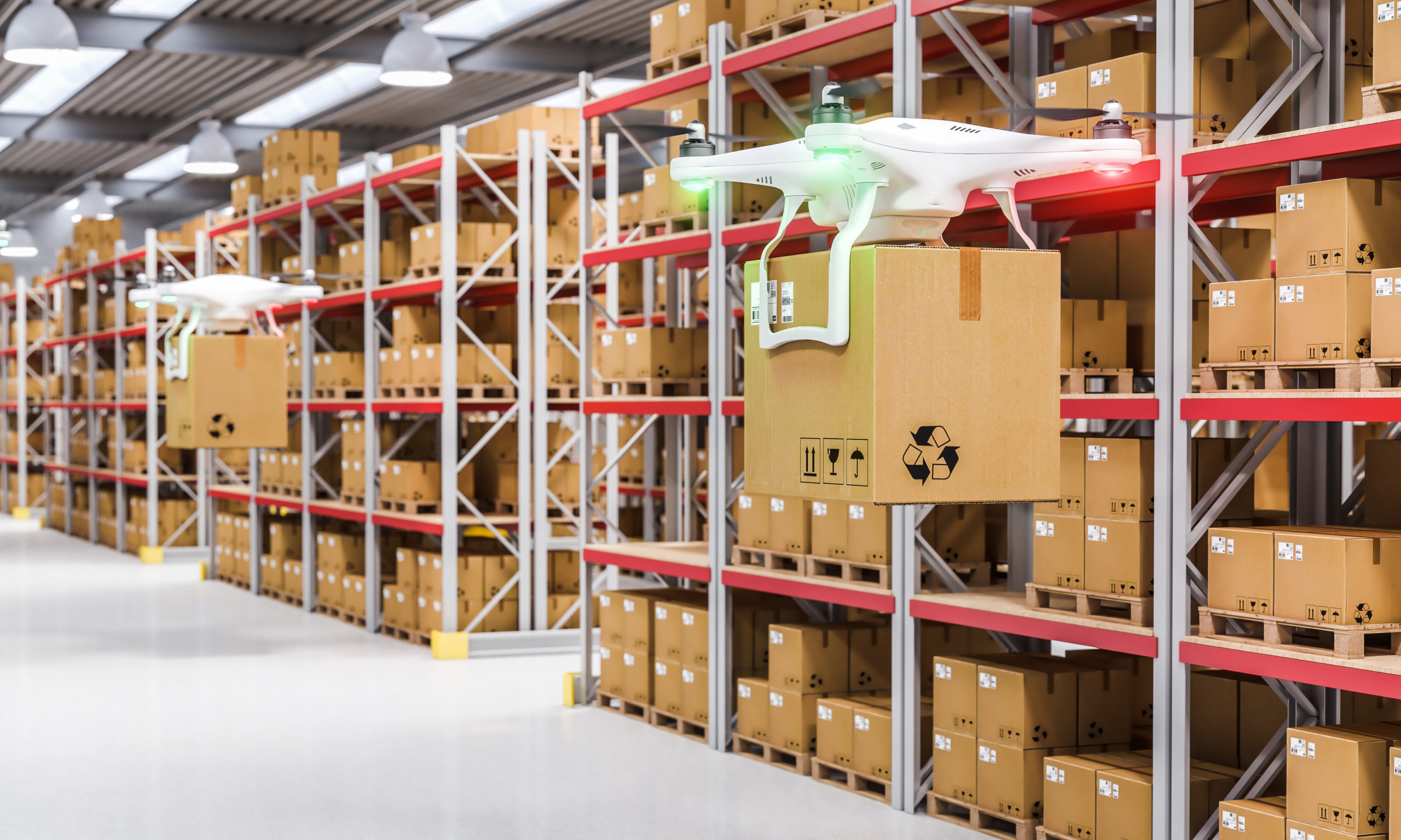 Drones Warehouse Technology Warehousing Automated Warehousing