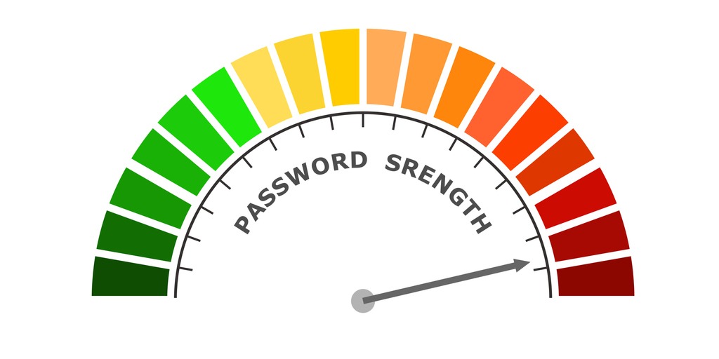 password strength meter showing strong