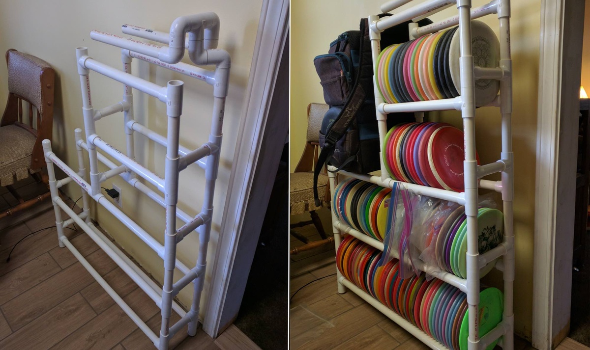 disc golf disc shelf