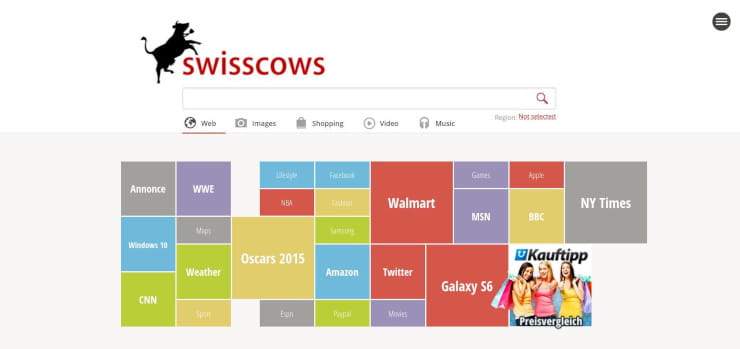 Swisscow semantic search engine