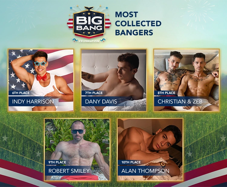 Flirt4Free Live Gay Cams 4th of July contest Runner-ups