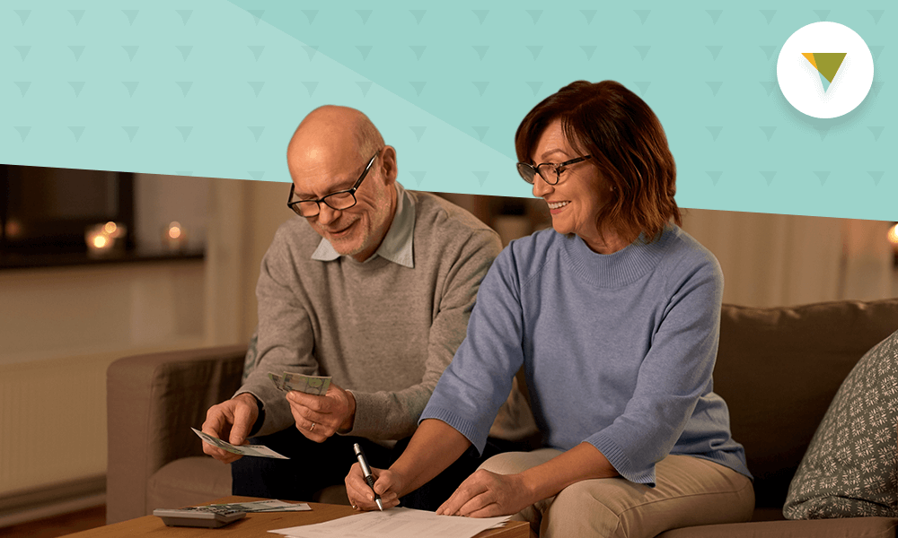 Couple doing paperwork