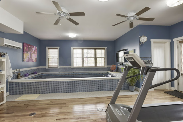 indoor pool in garage