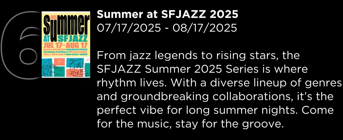 Summer at SFJAZZ 2025