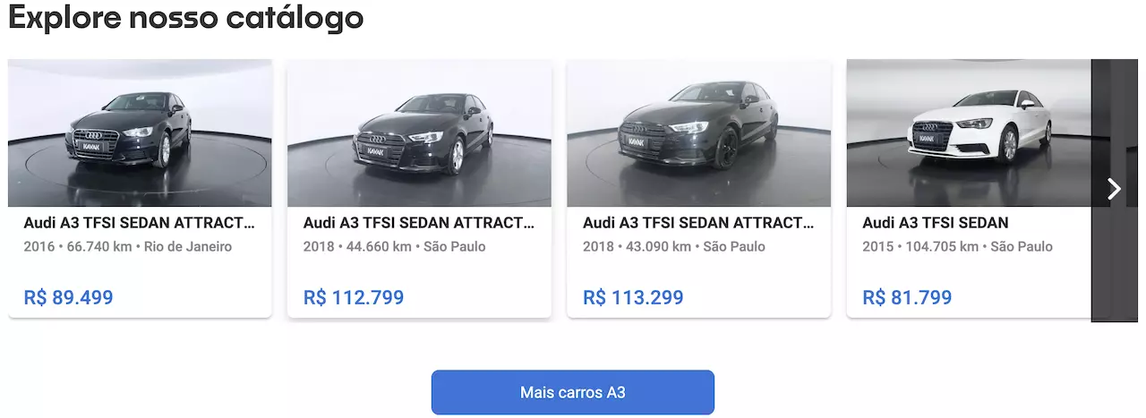Audi A3 preço