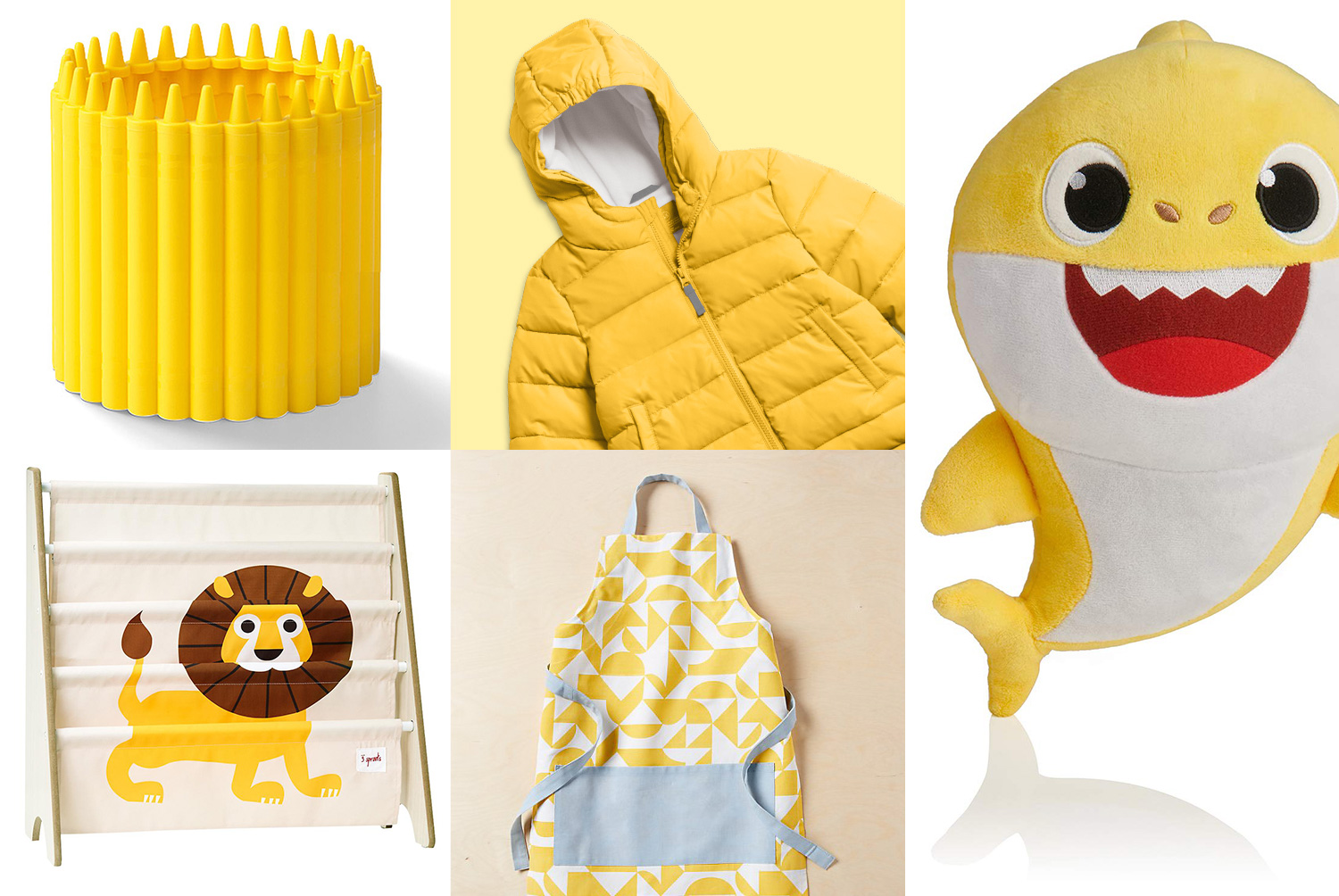 primary grid of yellow gift items