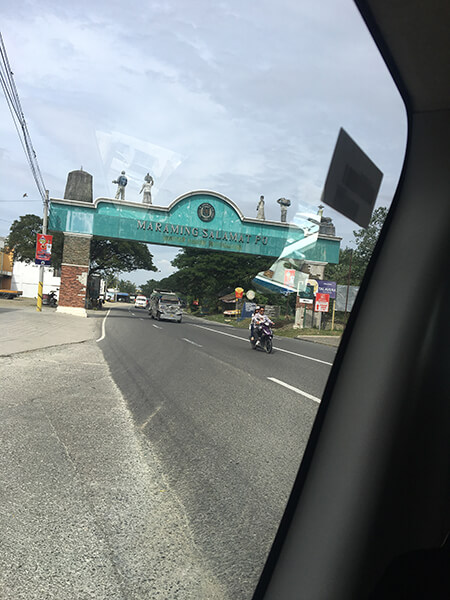 welcome sign in the Philippines