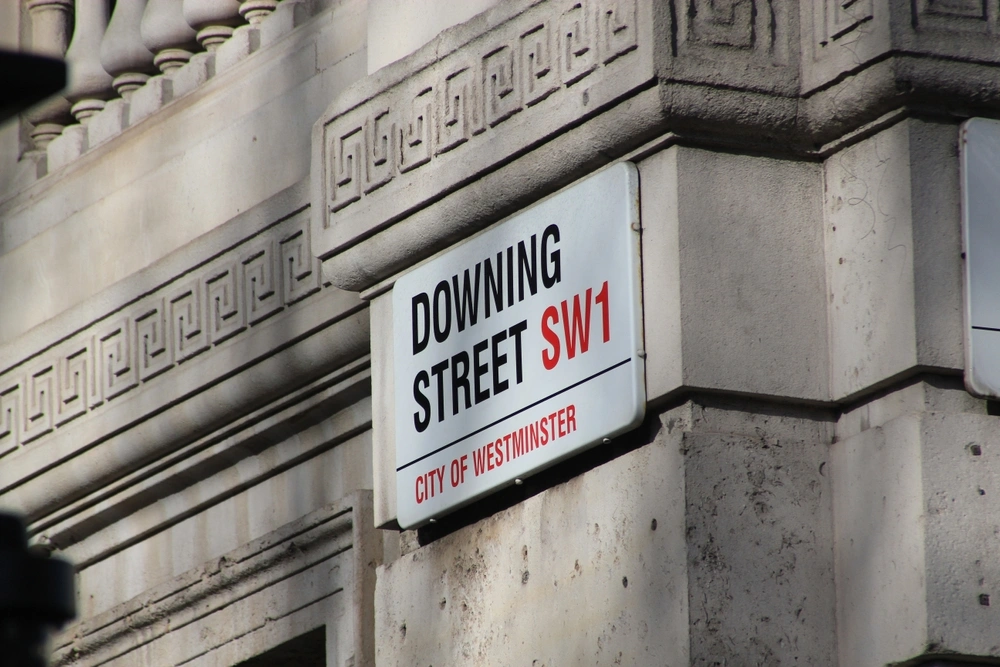 Downing Street sign