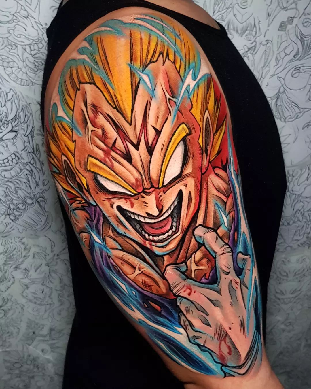 dragon ball z tattoo by toni angar