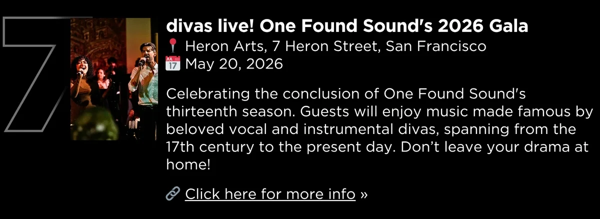 divas live! One Found Sound's 2026 Gala