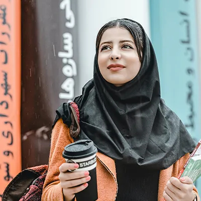 Arab woman student.