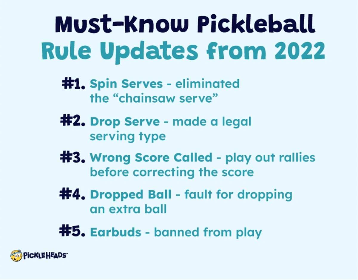 Pickleball Rule Update 2022