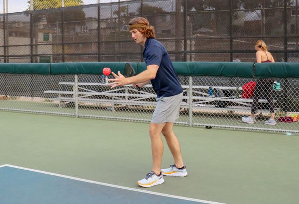 Pickleball Player Serving Strategy