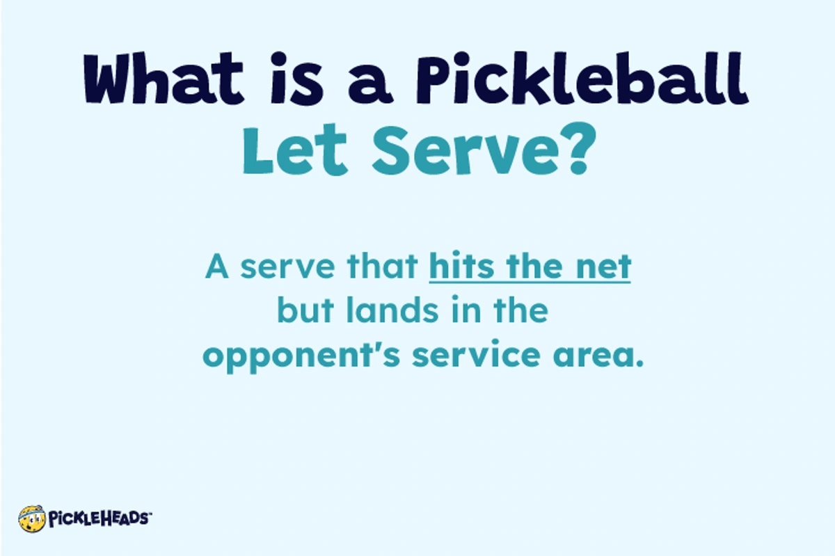 what is a let in pickleball infographic