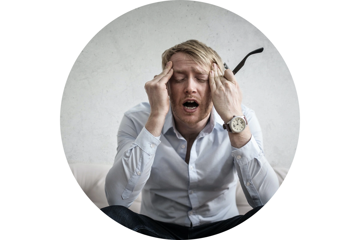 stressed office worker