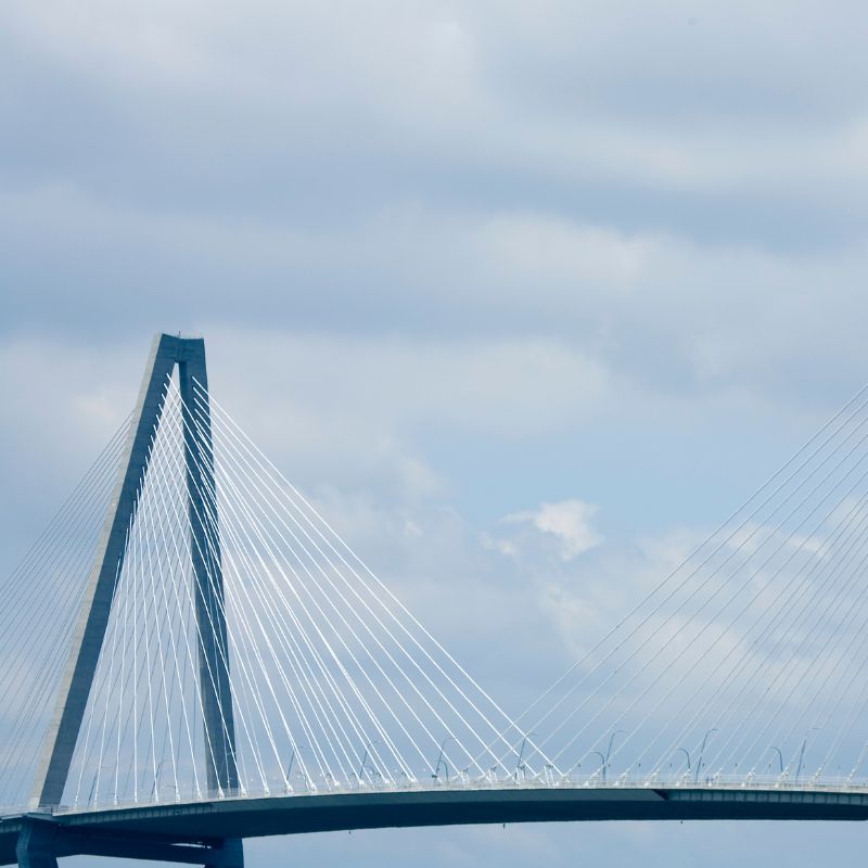 The cable-stayed span of the Arthur Ravenel Jr. Bridge