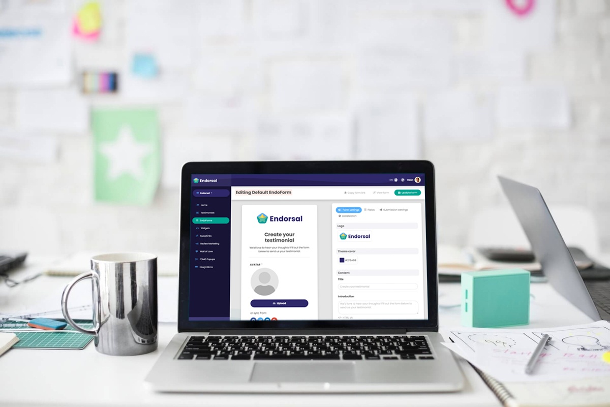 Using Endorsal to collect testimonials