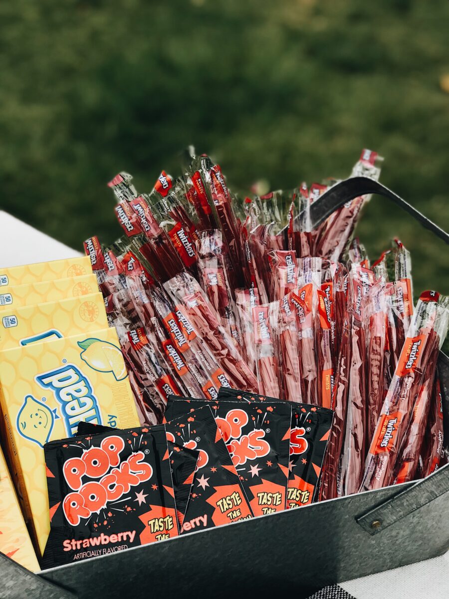 Candy set up for 4th of July BBQ
