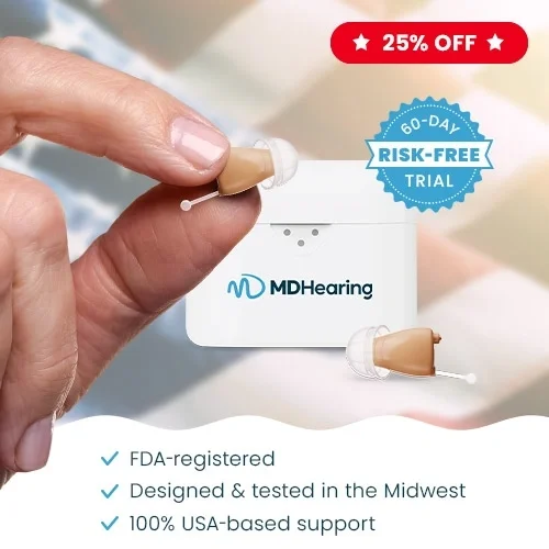 Primary MDHearing NEO XS PRO: Nearly Invisible Hearing Aids Image