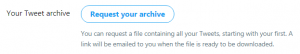 Twitter Archive Download