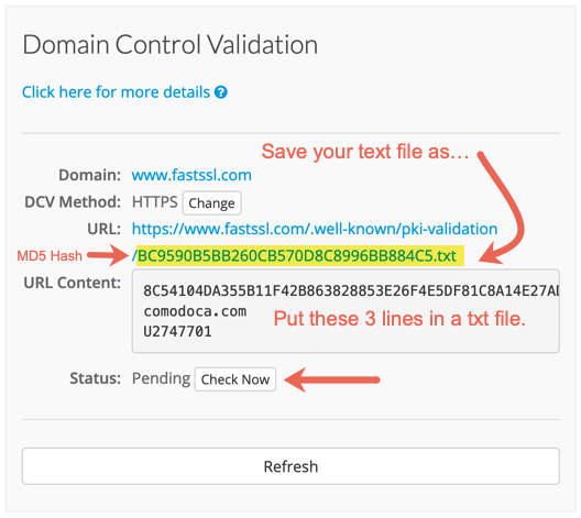 Domain Control Validation By HTTP File Method